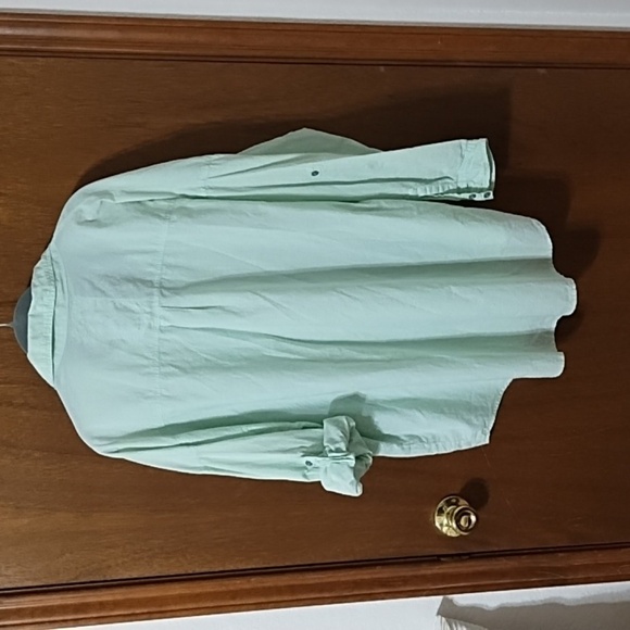 Pete and Greta Cupro cotton long sleeve button down shirt, size M. - Picture 2 of 5